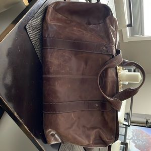 RARE - Vintage Fossil transit duffle-leather-